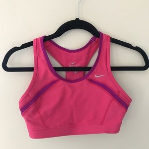 Nike Dri-FIT Sports Bra Bright Pink Size Small